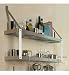 Double Bookshelf Rack - Black, Chrome