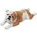 bulldog27 - Sandicast Fawn Bulldog Original Size Figurine Lying Down