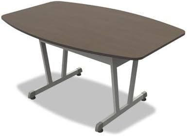 Trento Line Conference Table, 59-1/8w X 39-1/2d X 29-1/2h, Mocha/metallic Gray