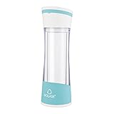Bwiv 漏れ防止水筒 耐熱ガラス製ウォーターボトル 子供 学生通勤用 軽量ボトル 280ML ブルー