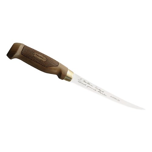Marttiini Classic Superflex 903715 Couteau à filet finnois, lame 15 cm, bouleau, étui en cuir