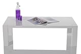 Couchtisch Twist Big Blanc 120 x 60 Weiss Hochglanz