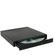 24x USB External Slim CD-ROM Drive (Black)