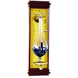 Ambient Weather WS-YG634 Antique Storm Glass Barometer with Cherry Wood Frame
