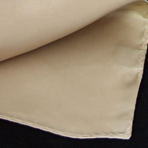 Swagger & Swoon Beige Silk Handkerchief