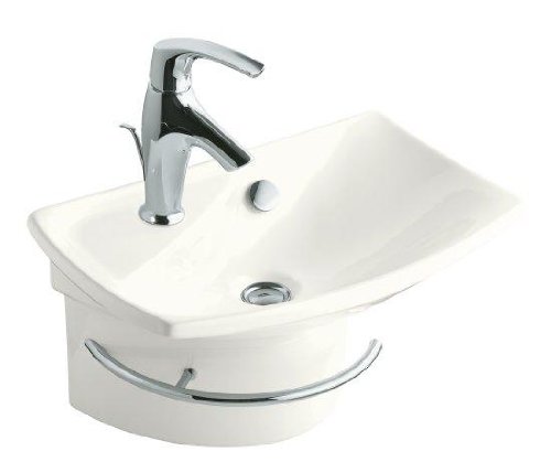 KOHLER K-19033-1-0 Escale Wall-Mount Lavatory White