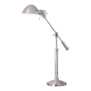 Laura Ashley TX0011 Linton Complete Table Lamp Shiny Silver