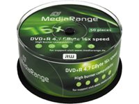 MediaRange MR445 DVD+R Rohlinge (16x Speed, 4,7GB, 50 St&uuml;ck)