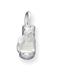Sterling Silver Boxing Glove Charm