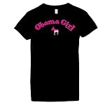 Women's President Barack Obama T-Shirt (Obama Girl with Democratic Donkey) Womens Fashion Cut Black Shirt; Great Gift Ideas for Women, Ladies, Misses, Juniors, & Teens (Collectible Novelty Items)