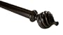 BCL Drapery Hardware 125SP28 28-Inch to 48-Inch Twisted Spiral Curtain Rod, Antique Black