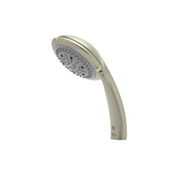 Rohl B00102STN Bossini Four Function Ocean4 Handshower with ABS Spray Control Grip Ring and Easy Clean Spray Face in Satin Nickel