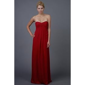 Ruby Red Silk Georgette Dresses by Nicole Miller