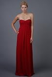 Ruby Red Silk Georgette Dresses by Nicole Miller