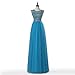 ZAHY BRL MALL Women's Beaded Tulle Scoop Neckline A Line Mini Party Dresses