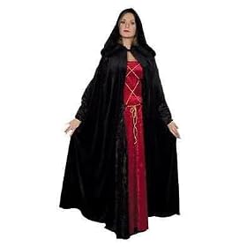 COLOR CHOICES!! Beautiful Crushed Panne' Velvet Hooded Cloak Great for Many Themes! POPULAR!