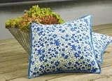 Country Style French Blue Decorative Throw Pillow Cover