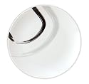 Quid - 7039046 - Classic Style Black & White - 6 Assiettes Plates - 27- Rond Porcelaine Clarke