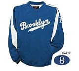 Brooklyn Dodgers Cooperstown Pickoff Pullover Jacket by Majestic