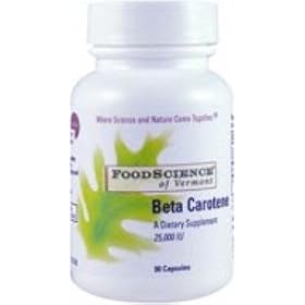 Foodscience of Vermont Beta Carotene, 180 Caps
