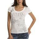 Armani Exchange Glitter Print Logo Top