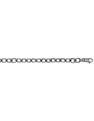 14KT White Solid OVal 6.5mm Bracelets Length = 8