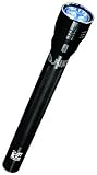 Universal Accessory - LED Flashlight Billet Aluminum L.E.D. Flashlights, W/ Pouch & Lanyard 5-LED Medium Black (170x24x16mm) Performance 1 pc