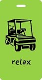 Luggage Tag - relax - golf card