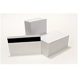 250 CR80 30Mil Blank White PVC Plastic Credit, Gift, Photo ID Cards With HiCo Magnetic Stripe Mag