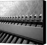 IMAGE OF Steel Fence Canvas Print / Canvas Art - Artist Joel Cohen