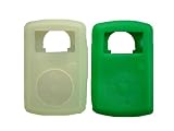 Dual Silicone Skin Set for 1, 2, and 4GB Sansa Clip - Green & Light Green