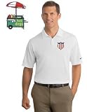 Embroidered Nike Polo Shirt with the image of: hotdog stand