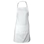 Chef Works F8 Butcher Apron, 34-Inch Length by 24-Inch Width, White