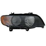 BMW X5 Suv Headlight With white Corner Passenger Side New Halogen Type Headlamp by Headlights Depot