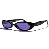 Porn Star Optics STILETTO Black Sunglasses with Purple Polycarbonate Lenses