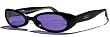 Porn Star Optics STILETTO Black Sunglasses with Purple Polycarbonate Lenses