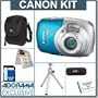 Canon PowerShot D10 Compact Digital Camera Kit, with 8GB SD Memory Card, Spare NB-6L Type Lithium-ion Battery, Camera Case, Table Top Tripod, . USB 2.0 SD Card Reader