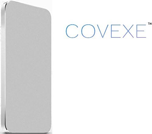 Covexe Freestyle [Tempered Glass][Aluminum Body] External Battery Power Bank Portable Charger **4000 mAh** for iPhone 6, iPhone 6 Plus, Samsung Galaxy S6, HTC One, Nexus 6, Nexus 5, LG G4, iPhone 5, Universal Micro USB External Battery, Silver