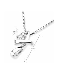 Two Way Design Solitaire - Diamond And 18K White Gold Pendant