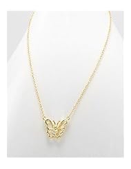 Butterfly Necklace In 92.5 Sterling Silver