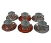 BODUM - K1700-03ORAPAT Set of 6 Espresso Cups - orange