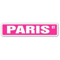 PARIS Street Sign name kids childrens room door bedroom girls boys gift