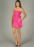 Strapless Tie-Behind Thai Silk Formal for Bridesmaid Formal Prom