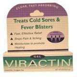 Viractin Anaesthetic / Analgesic Gel for Cold Sores & Fever Blisters - 0.25 Oz