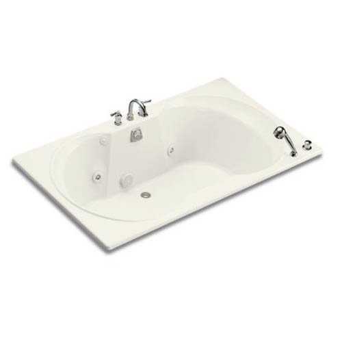 Buy KOHLER Overture 6-Foot Whirlpool, White #K-1231-0 (Kohler Bathtubs, Plumbing, Bathtubs Showers & Saunas, Bathtubs, Whirlpool Bathtubs)