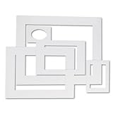 Pacon Pre-Cut Mat Frames For Photo/Art 12 Mats/ 5 Asst Sizes 60/Pack White  ....