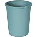 Rubbermaid Commercial Plastic 11-Gallon Untouchable Trash Can, Round, 15.75" Diameter x 18.75" Height, Gray