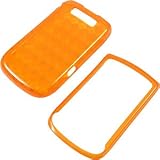 TPU Skin Cover for BlackBerry Torch 9800, Argyle Orange