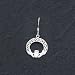 Sterling Silver Celtic Knot Claddagh Earrings - Pair