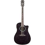Fender T-Bucket 300CE Cutaway Acoustic-Electric Guitar, Flamed Maple Top, Mahogany Back and Sides, Fishman Preamp - Transparent Black